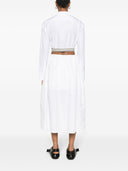 Loewe Logo Cotton Cropped Shirt