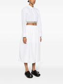 Loewe Logo Cotton Cropped Shirt