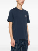 Maison Kitsune' Fox Head Patch Cotton T Shirt