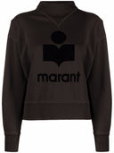 Marant etoile moby logo sudadera de algodón