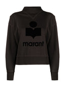Marant etoile moby logo sudadera de algodón