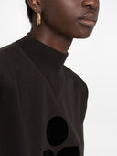 Marant etoile moby logo sudadera de algodón