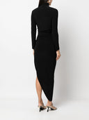 Norma Kamali High Neck Long Dress