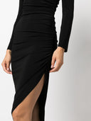 Norma Kamali High Neck Long Dress