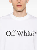 Off White Bookish Logo Cotton T Shirt
