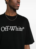 Off White Bookish Logo Cotton T Shirt