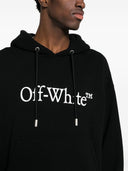Off White Bookish Logo Cotton Hoodie