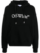 Off White Bookish Logo Cotton Hoodie
