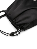 Amina Muaddi Vittoria Satin Shoulder Bag