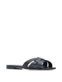 Saint Laurent Nu Pieds Leather Flat Sandals