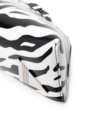 Der Attico 20.30 Uhr Zebra -Druckleder -Clutch