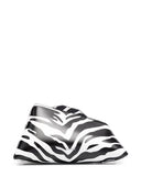 Der Attico 20.30 Uhr Zebra -Druckleder -Clutch