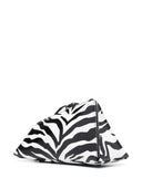 Der Attico 20.30 Uhr Zebra -Druckleder -Clutch