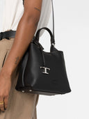 Tod's T Timeless Mini Leather Tote Bag