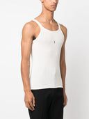 Saint Laurent Cassandre Cotton Tank Top
