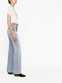 Saint Laurent Logo Cotton T Shirt