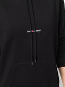 Saint Laurent logo con capucha de algodón