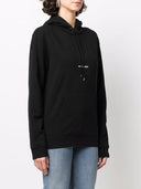Saint Laurent logo con capucha de algodón