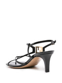 Fendi Fendi F Fold Leather Sandals