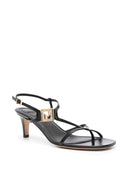 Fendi Fendi F Fold Leather Sandals