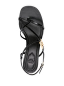 Fendi Fendi F Fold Leather Sandals