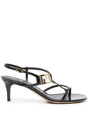 Fendi Fendi F Fold Leather Sandals