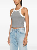 Closed Organic Cotton Cropped Tank Top