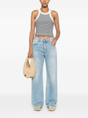 Closed Organic Cotton Cropped Tank Top