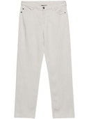 Pantaloni di miscela di lino emporio armani