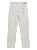 Pantaloni di miscela di lino emporio armani