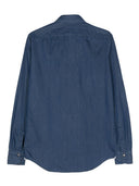 Finamore 1925 Napoli Slim Fit Denim Shirt