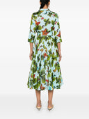 Samantha Sung Butterfly Print Shirt Dress