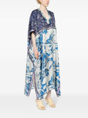 Pierre Louis Mascia Printed Silk Caftan Dress