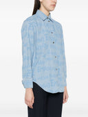 Emporio Armani Allover Logo Denim Shirt
