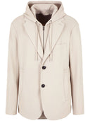 Emporio Armani Hooded Single Breasted Blazer Jacket