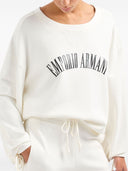 Emporio Armani Logo Cotton Draw String Sweatshirt