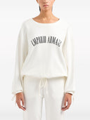 Emporio Armani Logo Cotton Draw String Sweatshirt