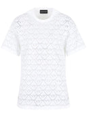 Emporio Armani Devoré Cotton T Shirt