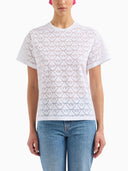 Emporio Armani Devoré Cotton T Shirt