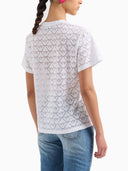 Emporio Armani Devoré Cotton T Shirt