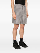 Shorts de mezcla de algodón impreso Emporio Armani