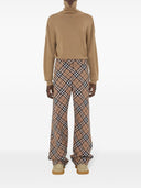 Pantalon de mélange de laine de chèque de burberry