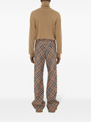 Pantalon de mélange de laine de chèque de burberry