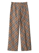 Pantalon de mélange de laine de chèque de burberry