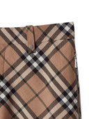 Pantalon de mélange de laine de chèque de burberry
