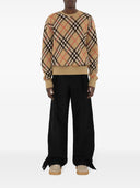 Burberry Check Wool Crewneck Jumper