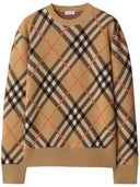 Burberry Check Wool Crewneck Jumper