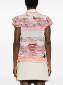 Top in seta stampata Alice + Olivia