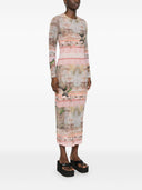 Abito di seta stampato Alice + Olivia