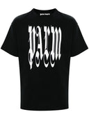 Palm Angels Gothic Palm Cotton T Shirt